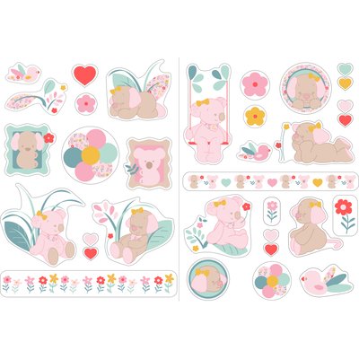 Autocollants stickers décoratifs Iris & Lali NATTOU