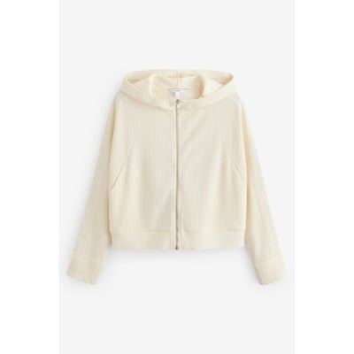 Veste à capuche zippée texture gaufrée NEXT