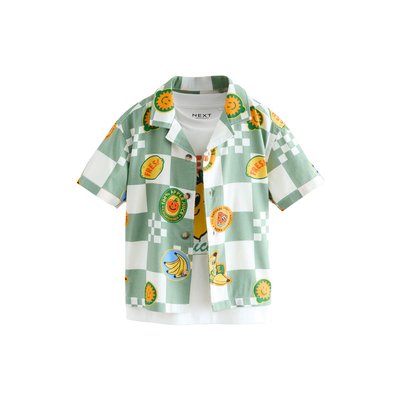 Chemise et t-shirt manches courtes à damier NEXT