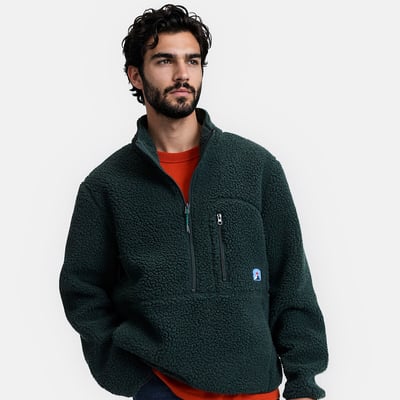 Sweat à col montant zippé en sherpa LA REDOUTE COLLECTIONS
