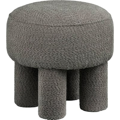 Pouf rond en tissu bouclette CANBERRA RECOLLECTION