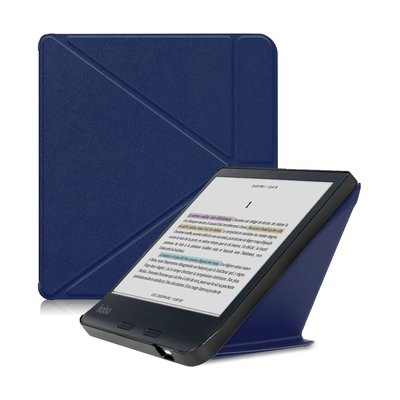 Etui Origami Kobo Libra Colour 2024 bleu IBROZ