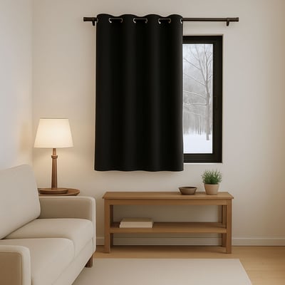 Rideau anti-froid doublé polaire HOME MAISON