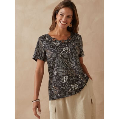 Tee-shirt encolure fantaisie DAXON