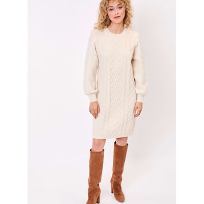 Robe pull maille fantaisie ALATA LA FIANCÉE