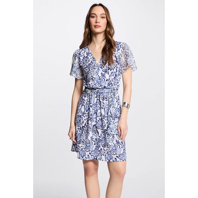 Robe courte droite imprimée MORGAN