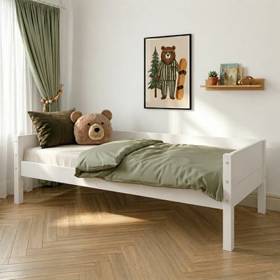 Lit banquette Bois massif  LOUW AKITEN RETAIL