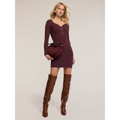 Robe moulante en maille avec décolleté en cœur MOTIVI