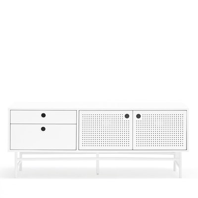 Buffet en bois 2 portes 2 tiroirs L140cm - PUNTO TEULAT