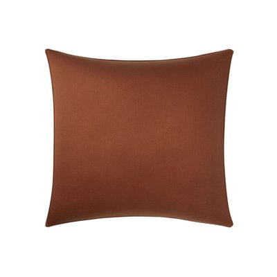Taie d'oreiller unie en satin de coton, Made in France, UNIS INDIEN A DEMAIN