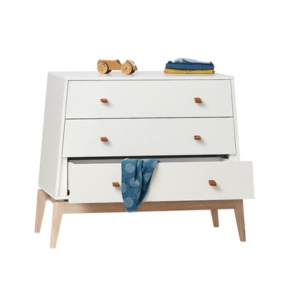 Commode 3 tiroirs Luna Blanc LEANDER