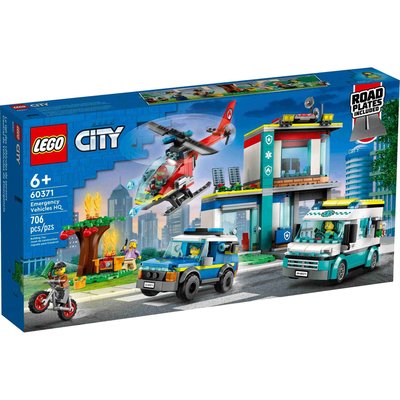 City Le QG des véhicules d'urgence LEGO