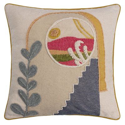 Margo Embroidered Filled Cushion 50x50cm FURN.