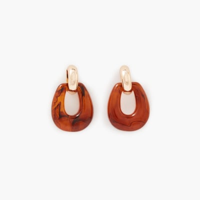 Boucles d'oreilles vintage résine BALABOOSTE