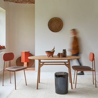 Table ovale en teck massif recyclé 2-4 pers. ELENA TIKAMOON