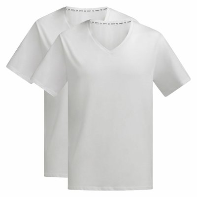 Lot de 2 T-shirts unis col V Good DIM