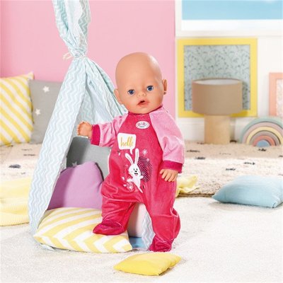 Baby born Grenouillère rose 43cm ZAPF CREATION