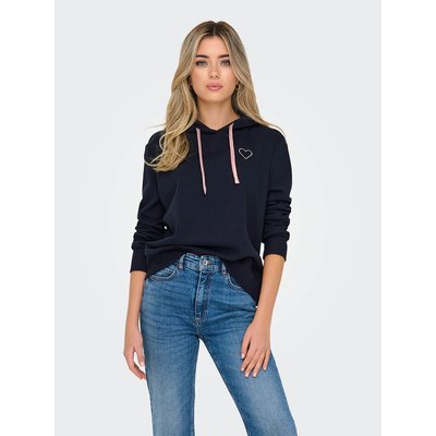 Sudadera con capucha con motivo de corazón ONLY