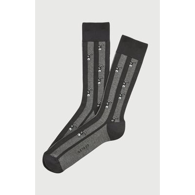 Chaussettes en coton imprimé Âne Gris ARTHUR