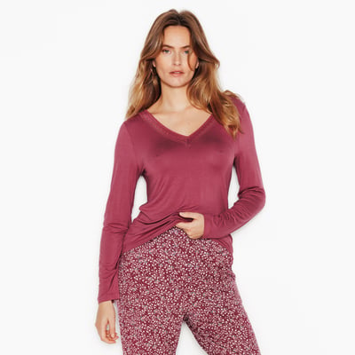 Tee-shirt manches longues CAMILLE ROUGEGORGE LINGERIE