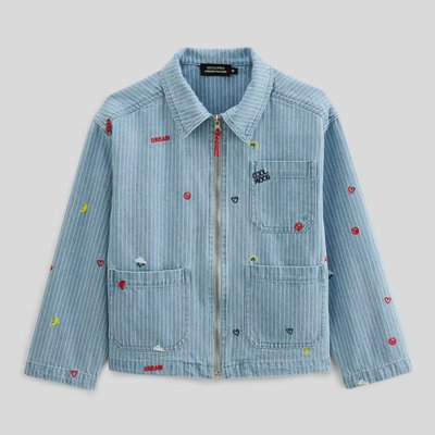 Veste brodée en jean MONOPRIX