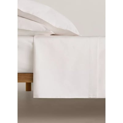 Drap plat en 100 % coton satin Lit 150/160 cm MANGO HOME
