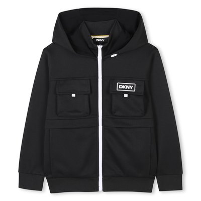 Cardigan zippé à capuche DKNY