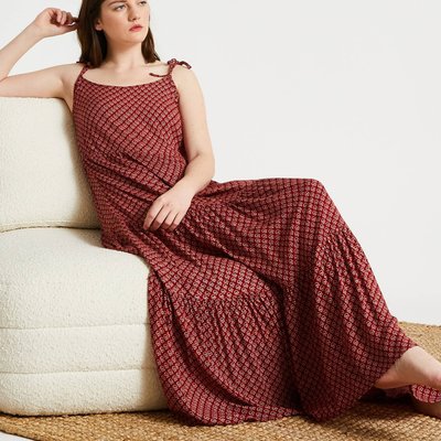 Chemise de nuit longue à bretelles en viscose ECOVERO MONOPRIX