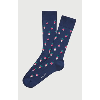 Chaussettes en coton imprimé Radis ARTHUR