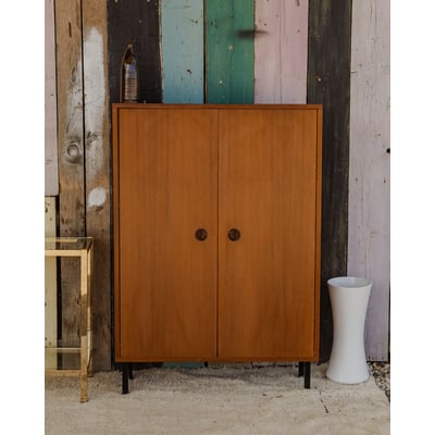 Armoire en bois et métal Magda N°717 - Bon état DEBONGOUT