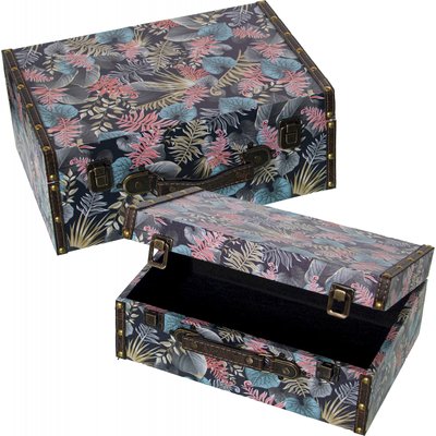 Boîtes de rangement en bois (lot de 2) RECOLLECTION