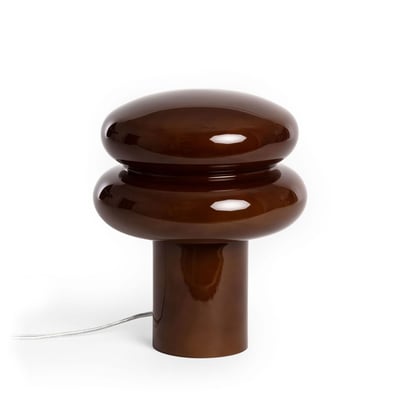 Lampe à poser ronde en verre  20cm- TINO DRAWER