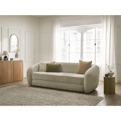 Canapé droit convertible 3 places en tissu texturé, NEYO BOBOCHIC