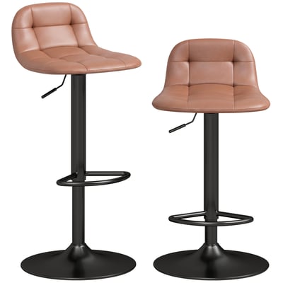 Tabouret de bar PU Marron HOMCOM