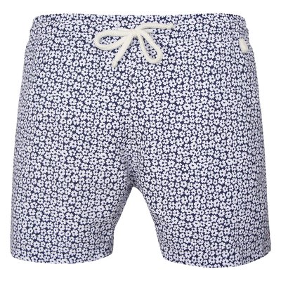 Short de bain NEWJIM 800 White flowers LES LOULOUS DE LA PLAGE