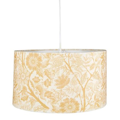 Suspension cylindrique velours Bombay D40 DECORATIE