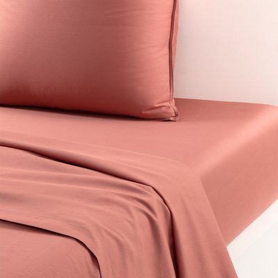 Drap plat en satin de coton lavé gris, PALERME OLIVIER DESFORGES