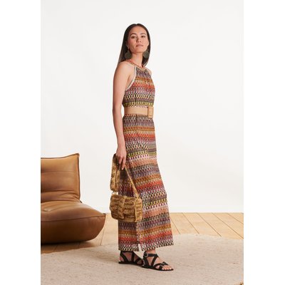 Robe longue sans manches en crochet LA FEE MARABOUTEE