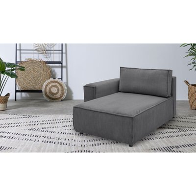 Méridienne pour canapé modulable 1 place(s) en velours côtelé, NIHAD BOBOCHIC