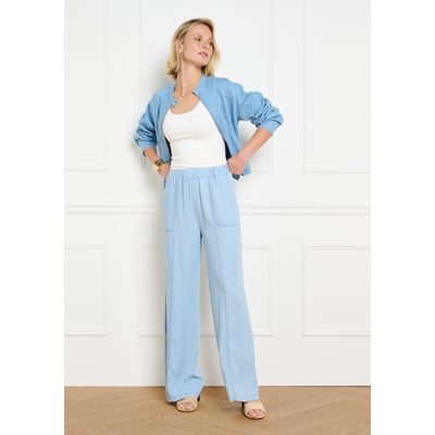 Pantalon denim tencel fluide LOLALIZA