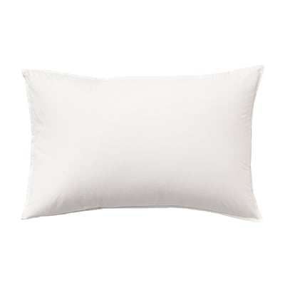 Taie d'oreiller unie en percale de coton lavée, DELICATE ESSIX