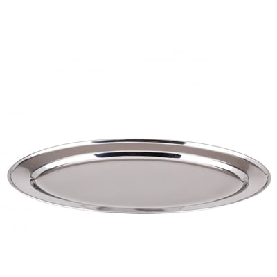 Plat de Service Ovale en Inox - Longueur 30cm WADIGA
