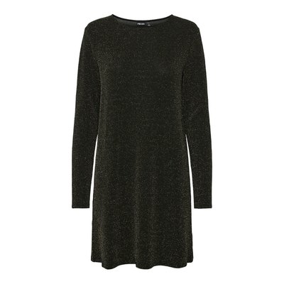 Robe courte en maille brillante PIECES