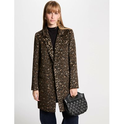 Manteau long imprimé léopard MORGAN