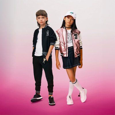 Blouson teddy à broderie KARL LAGERFELD KIDS