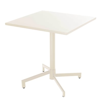 Table de jardin carrée inclinable en métal 2 à 4 personnes 70x70 cm, PALAVAS OVIALA