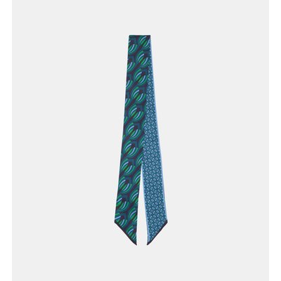 Foulard Izy En Soie Imprimé Fantaisie GALERIES LAFAYETTE
