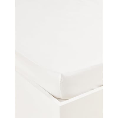 Drap-housse uni percale de coton "Esprit Toile de Jouy" CYRILLUS