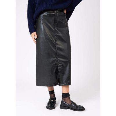 JUPE MIDI EN SIMILI CUIR JULINA AN'GE