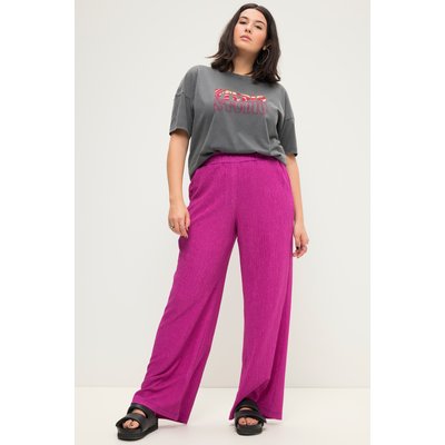 Pantalon en crêpe à jambes larges et taille STUDIO UNTOLD